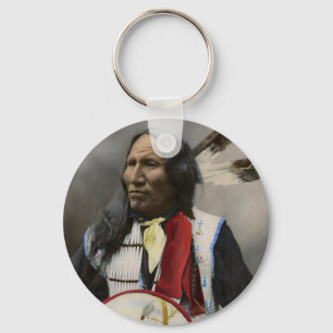 Leiter-Streiks mit Nase, Oglala Sioux 1899 Schlüsselanhänger