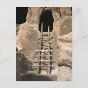 Leiter und Eingang von Cliff Wohnhaus Postkarte
