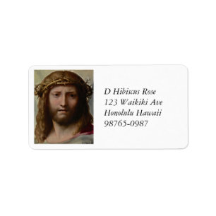Leiter von Christ Correggio Adressaufkleber