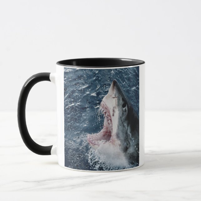 Leiter von Great White Shark Tasse (Links)