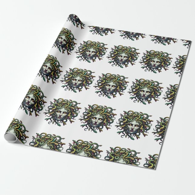 Leiter von Madusa Geschenkpapier (Ungerollt)