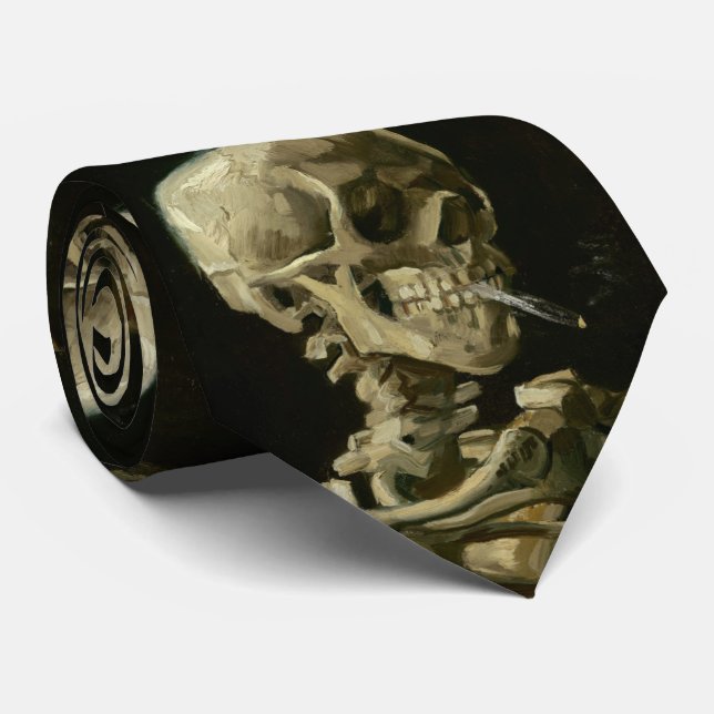 Leiter von Skeleton bei Zigarette von Van Gogh Krawatte (Gerollt)