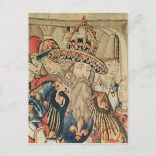 Leiterin des Workshops Charlemagne in Tournai Postkarte
