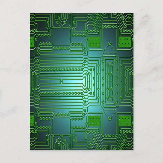 Leiterplatten Postkarte (Vorderseite)