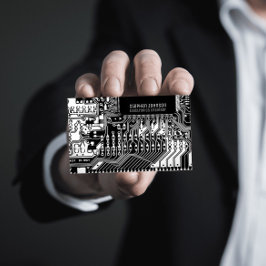 Leiterplatten-Technik für Schwarzweiß Visitenkarte