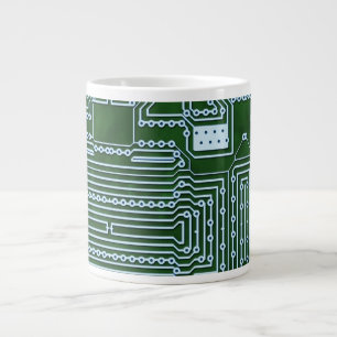 Leiterplattenhintergrund Jumbo-Tasse