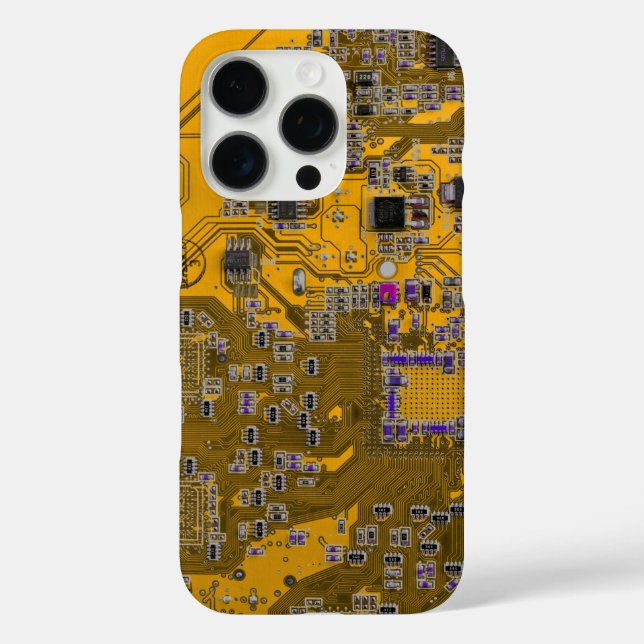 Leiterplattenplatine Orange für gedruckte Leiterpl iPhone 16 Pro Hülle (Rückseite)