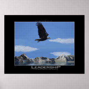 LEITERSCHAFT Motivierend Poster "Großer Adler"