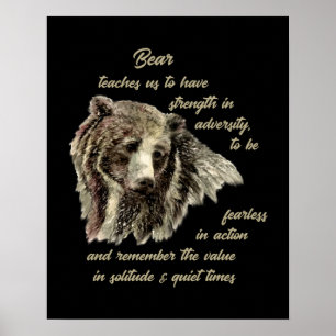 Leitfaden zum Tiergeist des Bären für Inspiration Poster