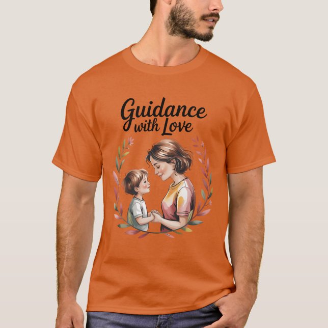 Leitlinien für Liebe Mutter und Kind-positive Rück T-Shirt (Vorderseite)