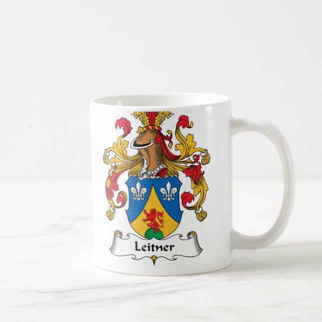 Leitner Familienwappen Kaffeetasse (Rechts)