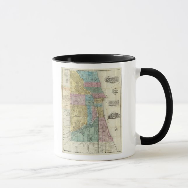 Leitplan von Chicago Tasse (Rechts)