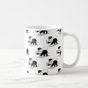 Leittor Cats Unite! Oshiya Cat Wird Feline Fun Kaffeetasse