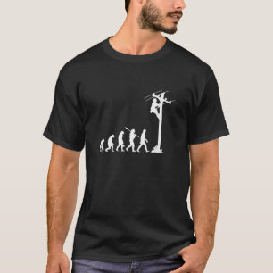 Leitungsmann Evolution Elektriker Leitungsmann T-Shirt