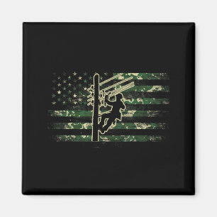 Leitungsmonteur amerikanische Flagge Elektrokabel Magnet