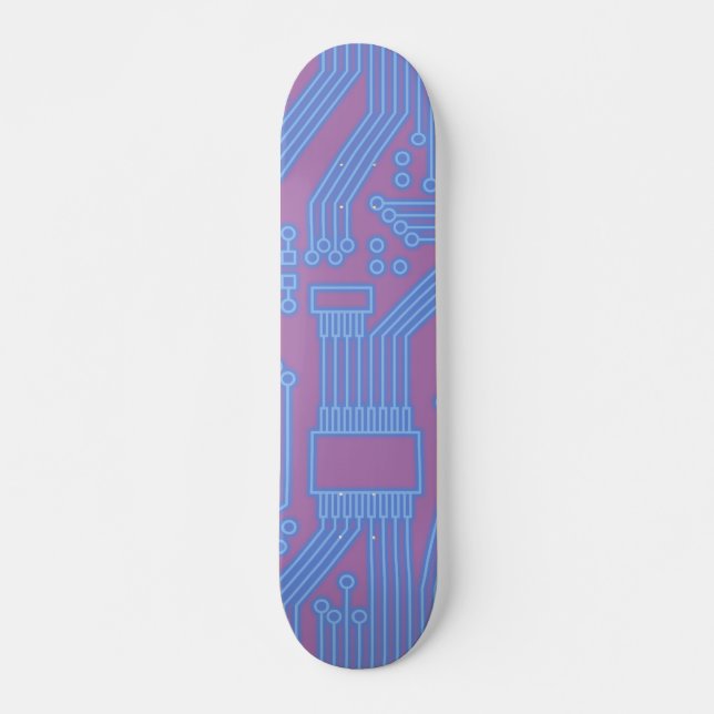 Leitungsplatine blau skateboard (Vorne)