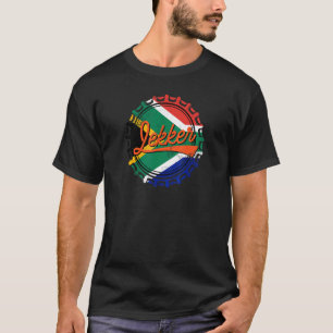 Lekker Bottle Cap Afrikaans Südafrikanische Flagge T-Shirt