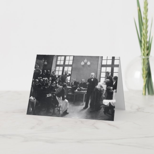 Lektion mit Doktor Charcot beim Salpetriere Karte (Vorderseite)