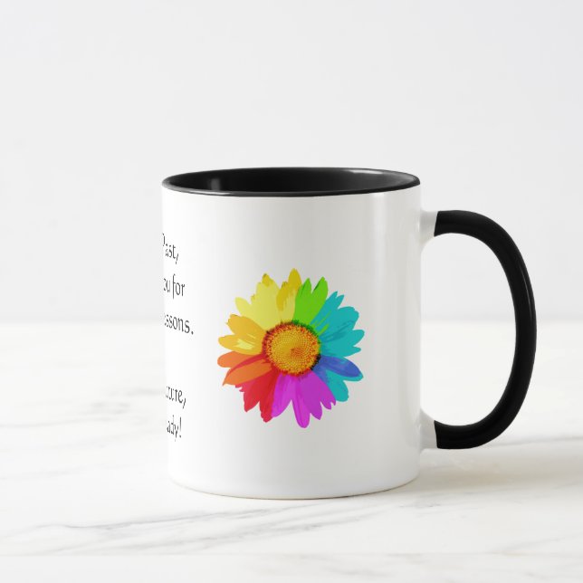 Lektionen - Regenbogen-Inspirational mit Tasse (Rechts)