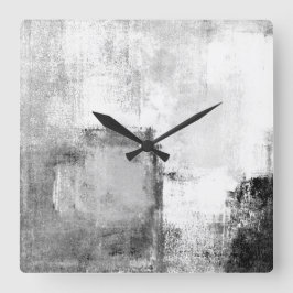 "Lektionen" Uhr Schwarz-Weiß-Uhr Abstrakter Kunst