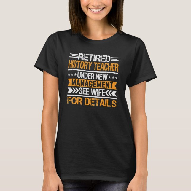 Lektorat für Geschichte unter neuem Management Sie T-Shirt (Vorderseite)