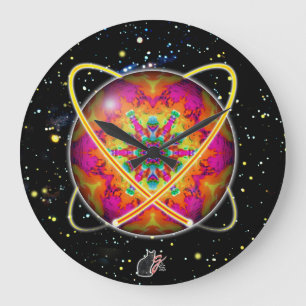 Lektron Orbz Große Wanduhr