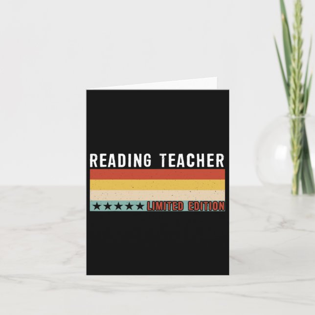 Lektüre des Lehrerberufs Karte (Vorderseite)