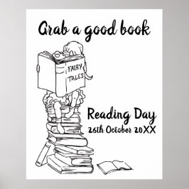 Lektüre des Tages in der Schule Poster
