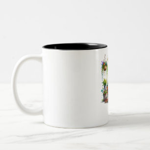 Lektüre von Lieblingsmädchen Zweifarbige Tasse