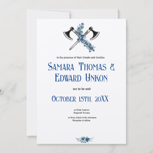 L'élégante invitation viking (Devant)