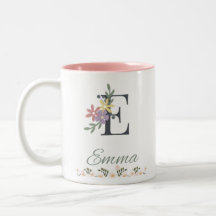L'élégante Mug florale rose d'Emma
