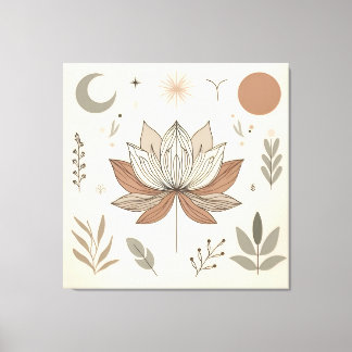 L'élégante toile Lotus Art