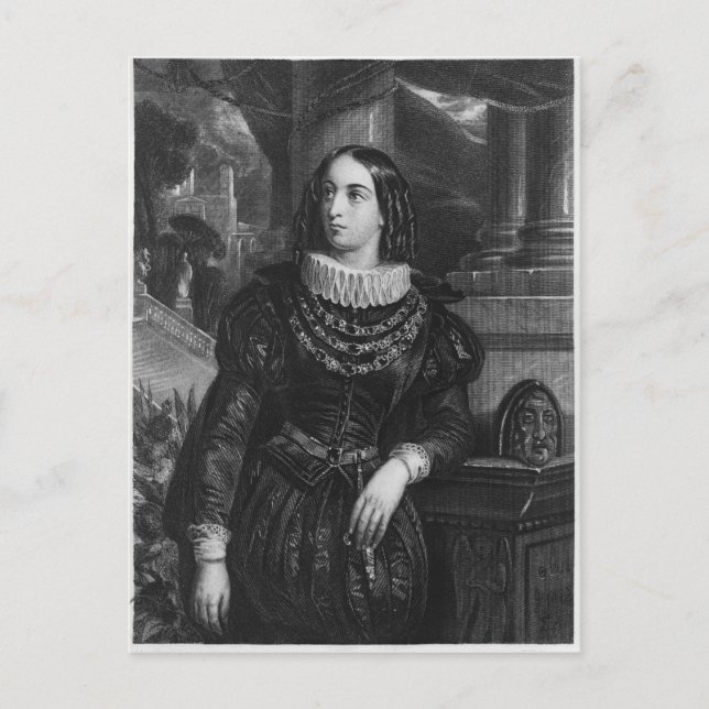 Lelia, Illustration von "Lelia" von George Sand Postkarte (Vorderseite)