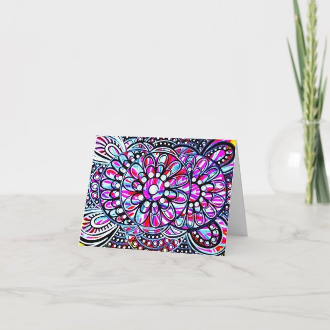 Leliza conçoit la carte vierge de note (Devant)