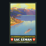 Leman See Schweiz Jahrgang Reise Poster<br><div class="desc">Leman See Schweiz Vintage Reiseplakat</div>