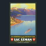 Leman See Schweiz Jahrgang Reise Poster<br><div class="desc">Leman See Schweiz Vintage Reiseplakat</div>
