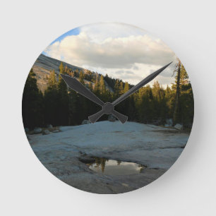 Lembert Dome in Tuolumne Meadows, Yosemite, CA Runde Wanduhr