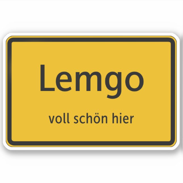 Lemgo Aufkleber Sticker Autoaufkleber (Vorderseite)