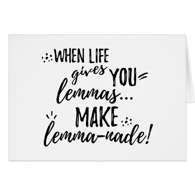 Lemmas (Lemonade) Mathématiques Linguistique Humou (Devant horizontal)