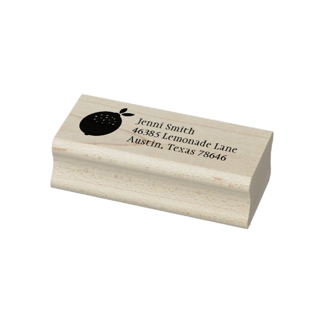 Lemon Address Business Gummistempel (Stempel)