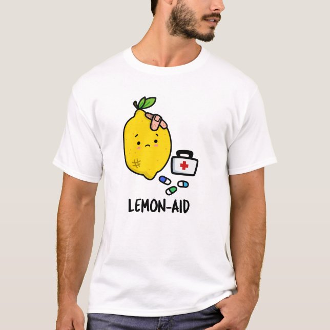 Lemon aid Funny First Aid Lemon Pun T-Shirt (Vorderseite)
