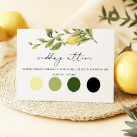Lemon Amalfi Coast Wedgetier Enclosure Card