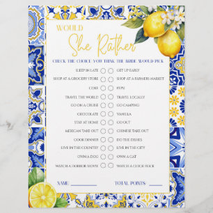 Lemon Amalfi würde sie eher Brautparty spielen