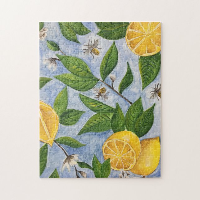 Lemon and Bees Puzzle (Vertikal)
