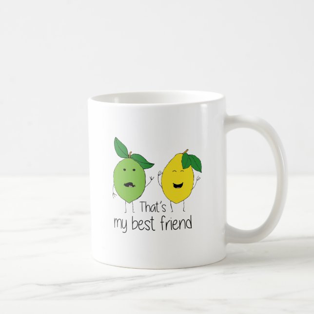 Lemon and Limon Best Friends BESTE FREUNDIN Kaffeetasse (Rechts)