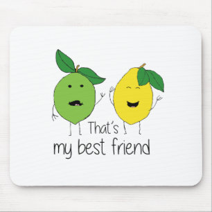 Lemon and Limon Best Friends BESTE FREUNDIN Mousepad