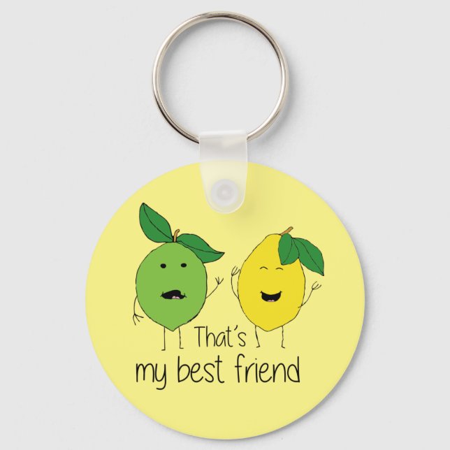 Lemon and Limon Best Friends BESTE FREUNDIN Schlüsselanhänger (Vorderseite)