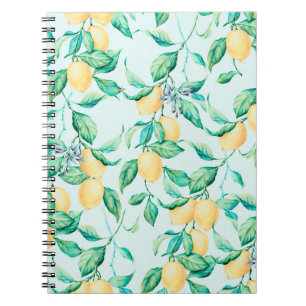Lemon Aquarellmuster Notizblock