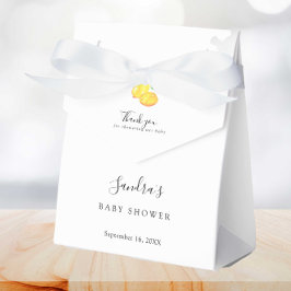 Lemon Baby Dusche Elegante Wasserfarbe Moderne Geschenkschachtel