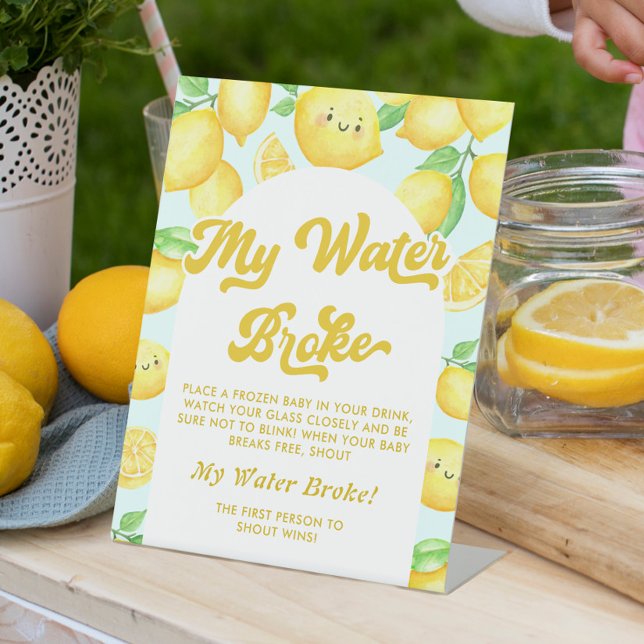Lemon Baby Dusche Mein Wasser Broke Spiel Sockelschild (Von Creator hochgeladen)